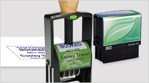 eco friendly green stamps