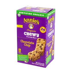 UPC 013562138111 product image for Annie's Organic Chewy Granola Bars, Chocolate Chip, 0.89 Oz, Box Of 24 | upcitemdb.com