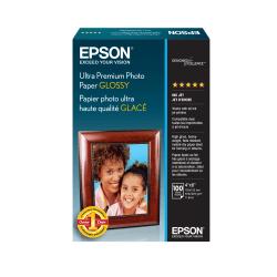 Epson (R) Ultra Premium Glossy Photo Paper, 4in. x 6in., 79 Lb, Pack Of 100 Sheets