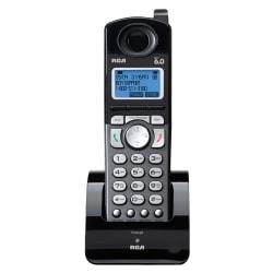RCA 25055RE1 DECT 6.0 Digital 2-Line Cordless Accessory Handset, Black/Silver