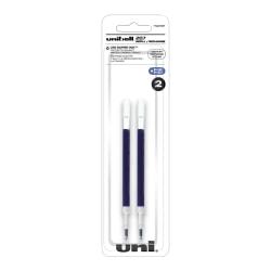 uni-ball (R) 207 (TM) Retractable Gel Pen Refills, Medium Point, 0.7 mm, Blue Ink, Pack Of 2