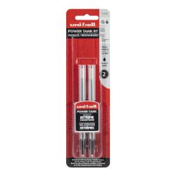 uni-ball (R) Power Tank (TM) Ballpoint Pen Refill, 1.0 mm, Black, Pack Of 2
