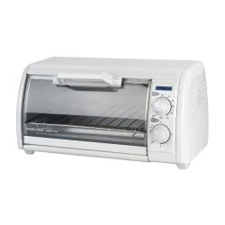 Black Decker Toast-R-Oven Classic Toaster Oven, White