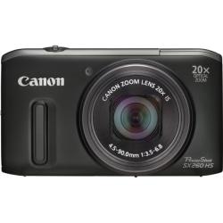 Canon PowerShot SX260 HS 12.1 Megapixel Compact Camera - Black