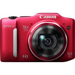 Canon PowerShot SX160 IS 16 Megapixel Compact Camera - Red