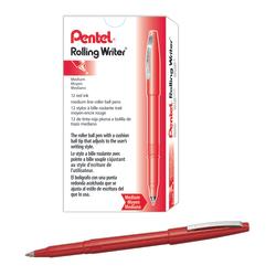 UPC 072512000564 product image for Pentel(R) Rolling Writer(R) Pen, 0.8 mm, Medium Point, Red Barrel, Red Ink | upcitemdb.com