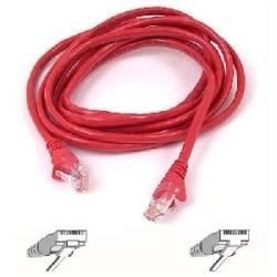 CAT5E X-OVER CABLE-RJ45M/RJ45M 5FT RED
