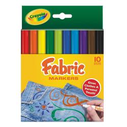 Crayola markers fabric broad 10 colors (071662086237)