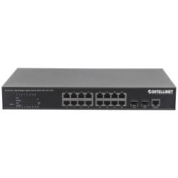 UPC 766623560931 product image for Intellinet 16-Port PoE+ Web-Managed Gigabit Ethernet Switch with 2 SFP Ports | upcitemdb.com
