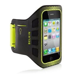 Belkin (TM) Easefit Armband For iPhone (R) 4, Black\/Lime