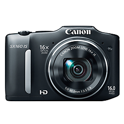Canon PowerShot SX160 IS 16.0-Megapixel Digital Camera, Black