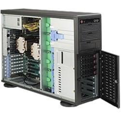 Supermicro SuperWorkstation 7047A-T Barebone System - 4U Tower - Intel C602 Chipset - Socket R LGA-2011 - 2 x Processor Support - Black