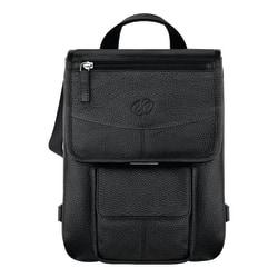 MacCase Leather Flight Jacket Bag With Backpack Option For iPad (R) , Black