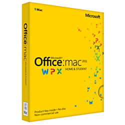 Microsoft(R) Office For Mac Home And Student 2011, English Version, Product Key, For Mac
