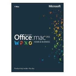 Microsoft(R) Office For Mac Home And Business 2011, English Version, Product Key, For Mac