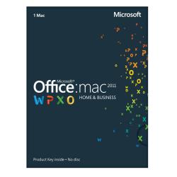 Microsoft(R) Office For Mac, Home And Business 2011, English Version, Product Key