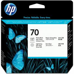 HP 70 Photo Black and Light Gray Printhead - Photo Black, Light Gray - Inkjet - 1 Each
