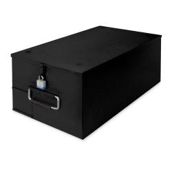 Buddy 30% Recycled Stacking File Vault, 9 3/5in. x 12 9/10in. x 22 1/2in, Black