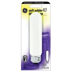 GE Incandescent Tubular Bulb, Frosted, 40 Watts
