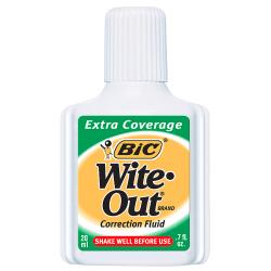 UPC 070330506268 product image for BIC(R) Wite-Out(R) Correction Fluid With Foam Applicator, Extra Coverage, White, | upcitemdb.com
