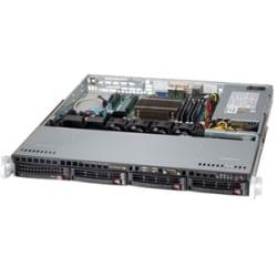 Supermicro SuperServer 5018D-MTLN4F Barebone System - 1U Rack-mountable - Intel C224 Chipset - Socket H3 LGA-1150 - 1 x Processor Support - Black