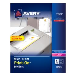 Avery Wide Format Printers Print-On Dividers