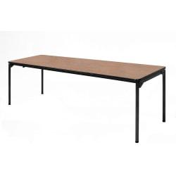 Bridgeport Samson Series Premium Commercial Table, Dark Woodgrain Finish