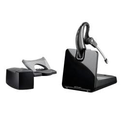 Plantronics CS530 Wireless Headset System With HL10 Lifter, Black/Gray/Silver