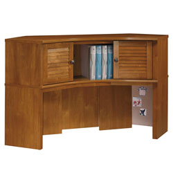 Office Depot(R) Bainbridge Corner Hutch, 63in.W, Field Maple