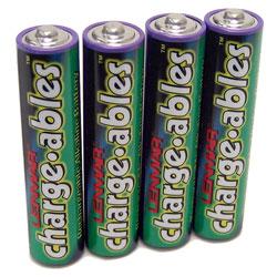Lenmar(R) Chargeables Rechargeable Alkaline AAA Batteries, 1.5V 650mAh, Pack Of 4
