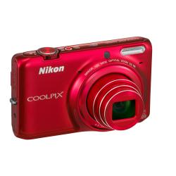 Nikon(R) Coolpix(R) S6500 16.0-Megapixel Digital Camera, Red