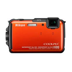 Nikon(R) Coolpix(R) AW110 16.0-Megapixel Digital Camera, Orange