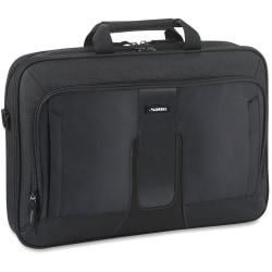 Lorell Carrying Case (Briefcase) for 17.3in. Notebook, iPad, Accessories - Black - Polyester - Handle, Shoulder Strap - 12.5in. Height x 17.5in. Width x 3in. De
