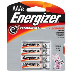 Energizer(R) e2(R) AAA Titanium Batteries, Pack Of 8
