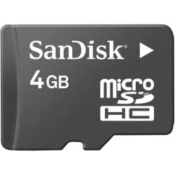 Microsd 4gb sandisk class 4 без адаптера sdsdqm-004g-b35 (619659052348)