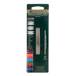 Monteverde (R) Mini Ballpoint Pen Refills, Medium Point, 0.7 mm, Red Ink, Pack Of 4