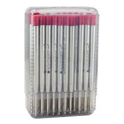 Monteverde (R) Soft Roll Parker (R) Style Ballpoint Refills, Medium Point, 0.7 mm, Red, Pack Of 50