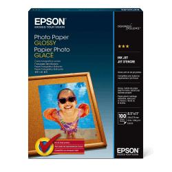 Epson (R) Glossy Photo Paper, 8 1/2in. x 11in., Pack Of 100 Sheets