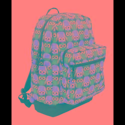 UPC 688955251182 product image for Yak Pak Metro Poly Vinyl Backpack, 1,152 Cu In, Owl Love Purple | upcitemdb.com