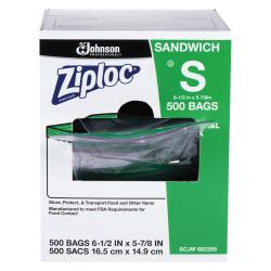 Office Depot : Ziploc(R) Resealable Sandwich Bags, Clear : Office Supplies > Breakroom & Janitorial > Trash Bags & Cans > Storage Bags & Boxes