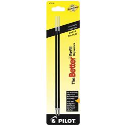 Pilot (R) Ballpoint Refills For Better Ball And EasyTouch Stick Pens, Fine Point, 0.7 mm, Black Ink, Pack Of 2