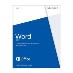 Microsoft(R) Office Word 2013, English Version, Product Key