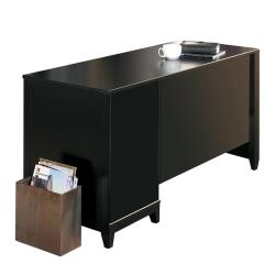 Office Depot(R) Easton Wall Single-Pedestal Desk, 30in.H x 59 3/8in.W x 24 1/8in.D, Black
