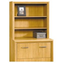Office Depot(R) State Street Hutch For Lateral File, 32 1/8in.H x 33 1/8in.W x 13 5/8in.D, Canyon Maple