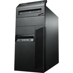 Lenovo ThinkCentre M93p 10A7000QUS Desktop Computer - Intel Core i7 i7-4770 3.40 GHz - Mini-tower - Business Black