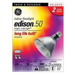 GE Halogen Indoor Floodlight, Longneck, 50 Watts