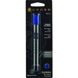 Cross (R) Refills, Ballpoint, Medium Point, 1.0 mm, Blue, Pack Of 2