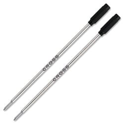 Cross (R) Refills, Ballpoint, Fine Point, 0.8 mm, Black, Pack Of 2