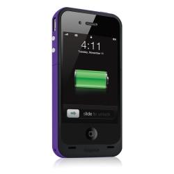 mophie Juice Pack Plus Charging Case For iPhone 4/4S, Purple