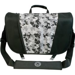 Mobile Edge 16in. PC/17in. Mac Sumo Messenger Bag - Black/ Silver Mobile Edge 16in. PC/17in. Mac Sumo Messenger Bag - Black/ Silver